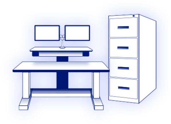Talon Office Products Adjustable Desks And Secure File Cabinets